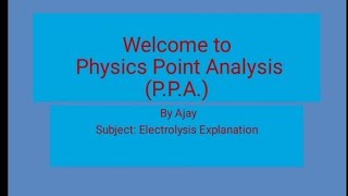 Electrolysis Reaction Explanation Class 12th Physics AnodeCathodeElectrode viralvideo [upl. by Alleoj814]