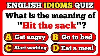 English Idiomatic Quiz  Can You Score 3030 On This Quiz  Challenge 002 englishidioms [upl. by Suhsoj]