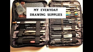 Graphite Drawing Supplies amp Materials Whats in My Pencil Case [upl. by Eardnaed]