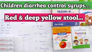 Children diarrhea red amp deep yellow stool control with taxim amp bacillus clausii spores [upl. by Lumpkin545]