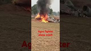 Agra 😱plane crash pilat safe🔥🔥😱 [upl. by Lozar]