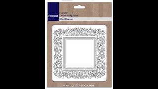 Top Tip  How to turn an embossing folder into a Frame using PCD287 Regal Frame amp Mica Magic [upl. by Nomahs]