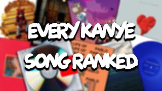 Ranking Every Kanye West Song [upl. by Sylas]