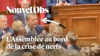 A l’Assemblée le député MoDem Nicolas Turquois provoque une altercation avec des élus NFP [upl. by Hedgcock]