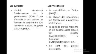 B2102  Minéralogie et Pétrographie Séance 4 Part2 [upl. by Satsoc]