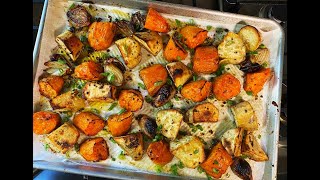 Easy Herb Roasted Sweet Potatoes Recipe  CaribbeanPotcom [upl. by Crescentia]