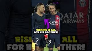 Mbappé Risk for His Brother ❤️💪 mbappe football shorts [upl. by Lamaaj]