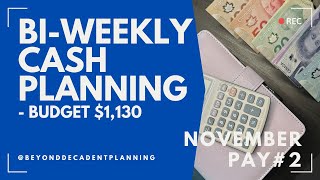 Cash Planning  Nov 22 2024  Budgeting  Cash Envelope System [upl. by Mun]