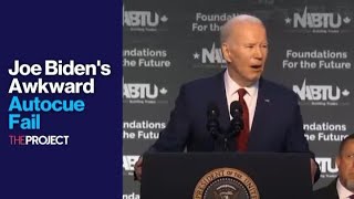 Joe Bidens Embarrassing Teleprompter Fail [upl. by Slein]