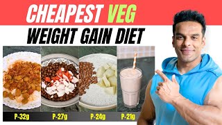 Cheapest Veg Diet for Muscle Building  Weight Gain Diet for Beginners  Yatinder Singh [upl. by Ilzel277]