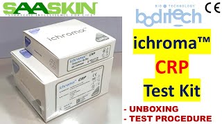 ichroma™ CRP Test Kit  UNBOXING  TEST PROCEDURE  CReactive Protein CRP [upl. by Cykana11]