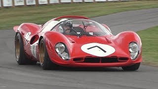 Ferrari 70th Anniversary Special at Goodwood  333SP F40 LM 250 GTO 330 P4 F1 V12 amp More [upl. by Myriam]