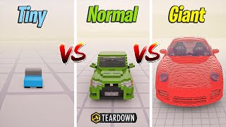 TINY Car vs NORMAL Car vs GIANT Car  Teardown [upl. by Ahseina]