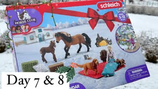 Schleich Horse Club Advent Calendar 2023  Day 7 and 8 [upl. by Ynney517]