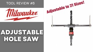 Milwaukee Adjustable Hole Saw Review  49560320 Best for Ceiling Tiles amp Drywall [upl. by Small]