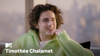 Timothée Chalamet on quot﻿Wonkaquot quotDune Part Twoquot amp More  MTV [upl. by Perce]