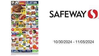 Safeway Weekly Ad US  10302024  11052024 [upl. by Scevo]