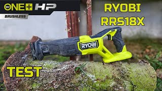 Ryobi Pilarka Szablasta 18V HP RRS18X Bezszczotkowa  TEST [upl. by Atirahc]