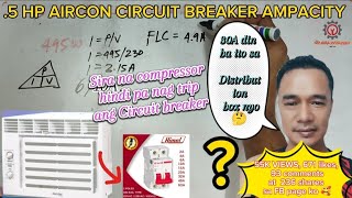 CIRCUIT BREAKER PARA SA 5 HP NA AIRCON [upl. by Hickie297]