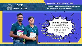 MBA 2024 Applications Open  MBA 2 Years Programme  VIT Business School  MBA 202425 Admissions [upl. by Ennovyhc87]