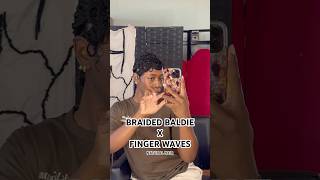 BRAIDED BALDIE x FINGER WAVES ON NATURAL HAIR [upl. by Peednus]