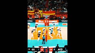 Incredible Moment in Volleyball😲 [upl. by Nolyar]