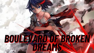 Nightcore  BOULEVARD OF BROKEN DREAMS [upl. by Henebry844]