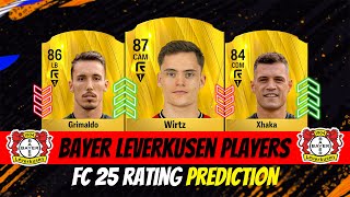 FC 25 Bayer Leverkusen Player Ratings EA FC 25🔥 ft Wirtz Grimaldo Xhaka [upl. by Odragde]