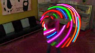 LED HOOPINGThe GLOW SHOWFirefly Rainbow amp Flashing Hoops [upl. by Siddon]