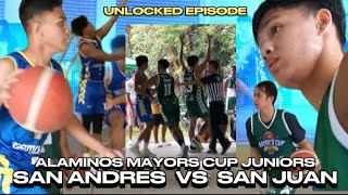 SAN ANDRES VS SAN JUAN  ALAMINOS MAYORS CUP JRS [upl. by Oiretule]