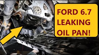 FORD 67 UPPER OIL PAN LEAKING HOW TO FIX IT [upl. by Goren469]