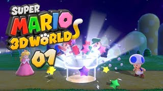 SUPER MARIO 3D WORLD  1  Miau ◥▶◀◤﻿ Lets Play Super Mario 3D World [upl. by Acenom]