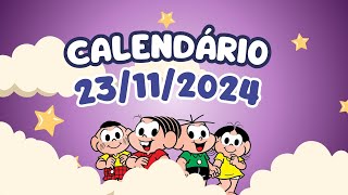 CALENDÁRIO DE 23 DE NOVEMBRO DE 2024 ALUNONOTADEZ10 ensinofundamental [upl. by Mcfarland]