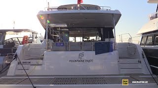 2019 Fountaine Pajot MY 44 Power Catamaran  Walkaround  2018 Cannes Yachting Festival [upl. by Amalia]