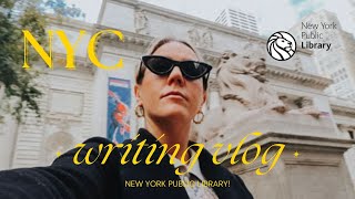 Writing at the NEW YORK PUBLIC LIBRARY in the Rose Reading Room  NYC Vlog🗽🚕 📚✍️ [upl. by Yrellih]