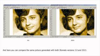 Comparison of Embird Sfumato Stitch version 2013 and version 30 [upl. by Tikna171]