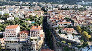 4K Italy Sorrento Amalfi Coast Drone and Walking Tour Part 1 [upl. by Derwood238]