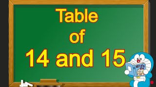 Table of 14 and 15  Table of 14  Table of 15  14 and 15 table  14 aur 15 ka table  14 15 Pahada [upl. by Pax501]