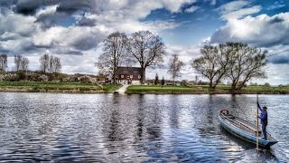 Historische Gierseilfähre Höfgen Nimbschen  Wandertag 66 entlang der Mulde  042015 [upl. by Alekim12]