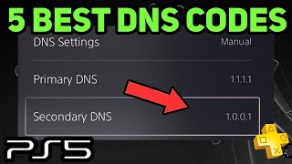 PS5 THE BEST 5 DNS SERVERS New [upl. by Esahc]