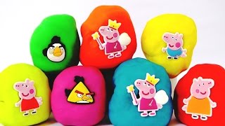 HUEVOS SORPRESA PEPPA PIG Littlest Pet Shop Minecraft Frozen Bob Esponja Princesas Disney [upl. by Wyon]