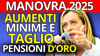 Rivoluzione Pensioni 2025 La Verità sugli Aumenti e i Tagli Decisi dal Governo Meloni [upl. by Pia589]