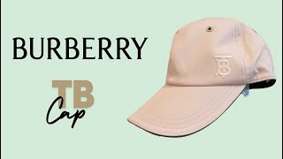 ReviewUnboxing Nón Burberry TB Hồng chất Canvas siêu mịn sale outet vài triệu Unisex 🥰 [upl. by Iadam]