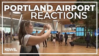 Travelers react to Portland airports new main terminal [upl. by Forcier126]