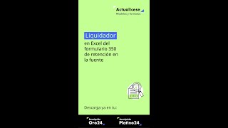 🚨Liquidador en Excel del formulario 350 de retención en la fuente [upl. by Enoek]