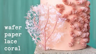 Wafer Paper Coral Tutorial [upl. by Vieva]