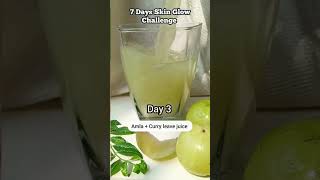 7 Days challenge for glowing skin juices for skin whitening shorts glowingskin skincare [upl. by Sydalg]