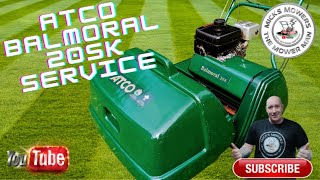 Atco Balmoral Allett Cylinder Mower Full Service At Home allett atco micksmowers [upl. by Ilocin]