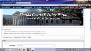 Florida Courts EFiling Portal  Login Page [upl. by Isman]