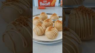 3 ingredients no bake biscoff cheescake balls 😋shorts [upl. by Keen]